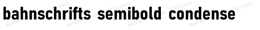 bahnschrifts semibold condensed字体转换